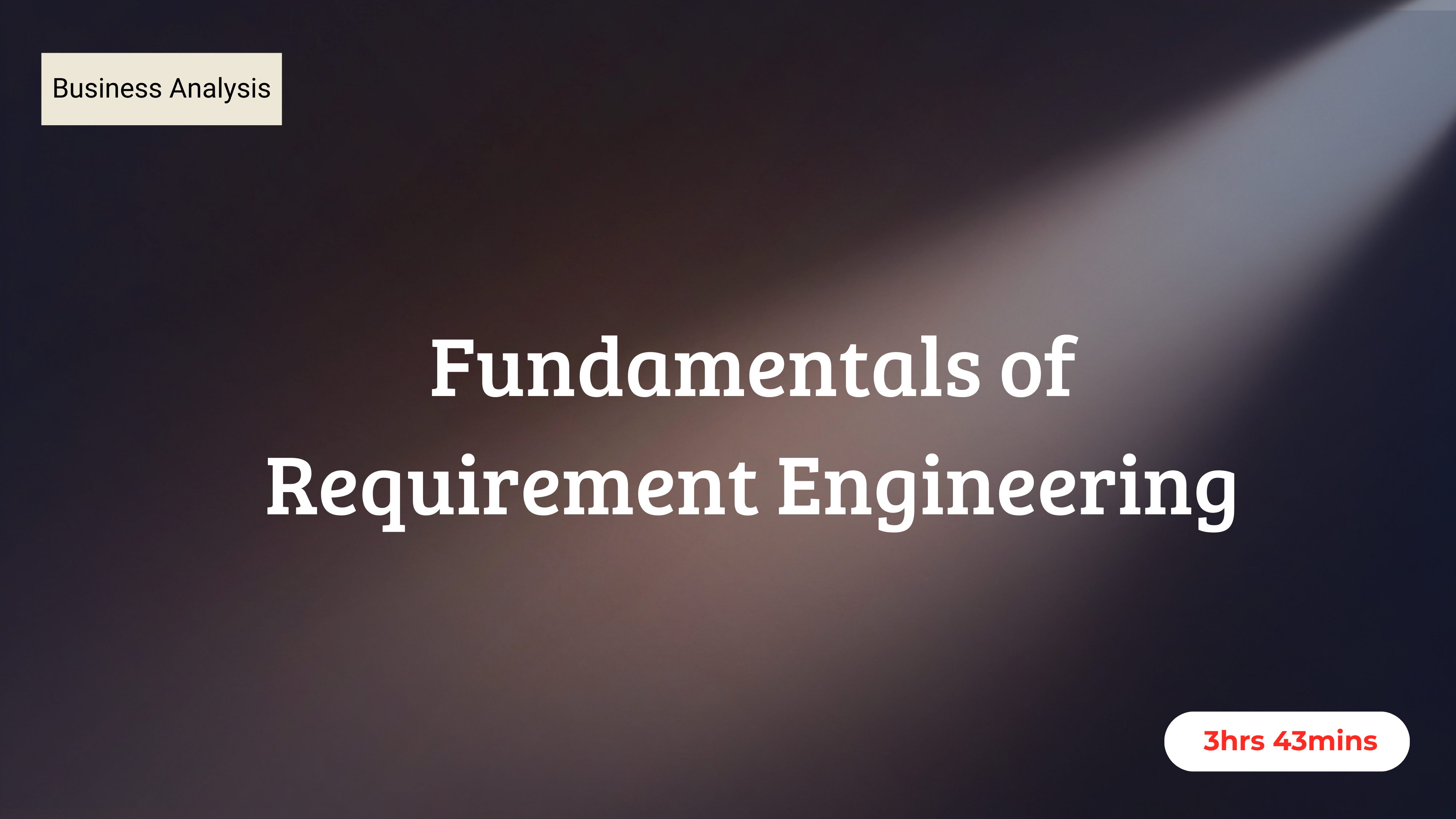 Fundamental of Requirement Engineering