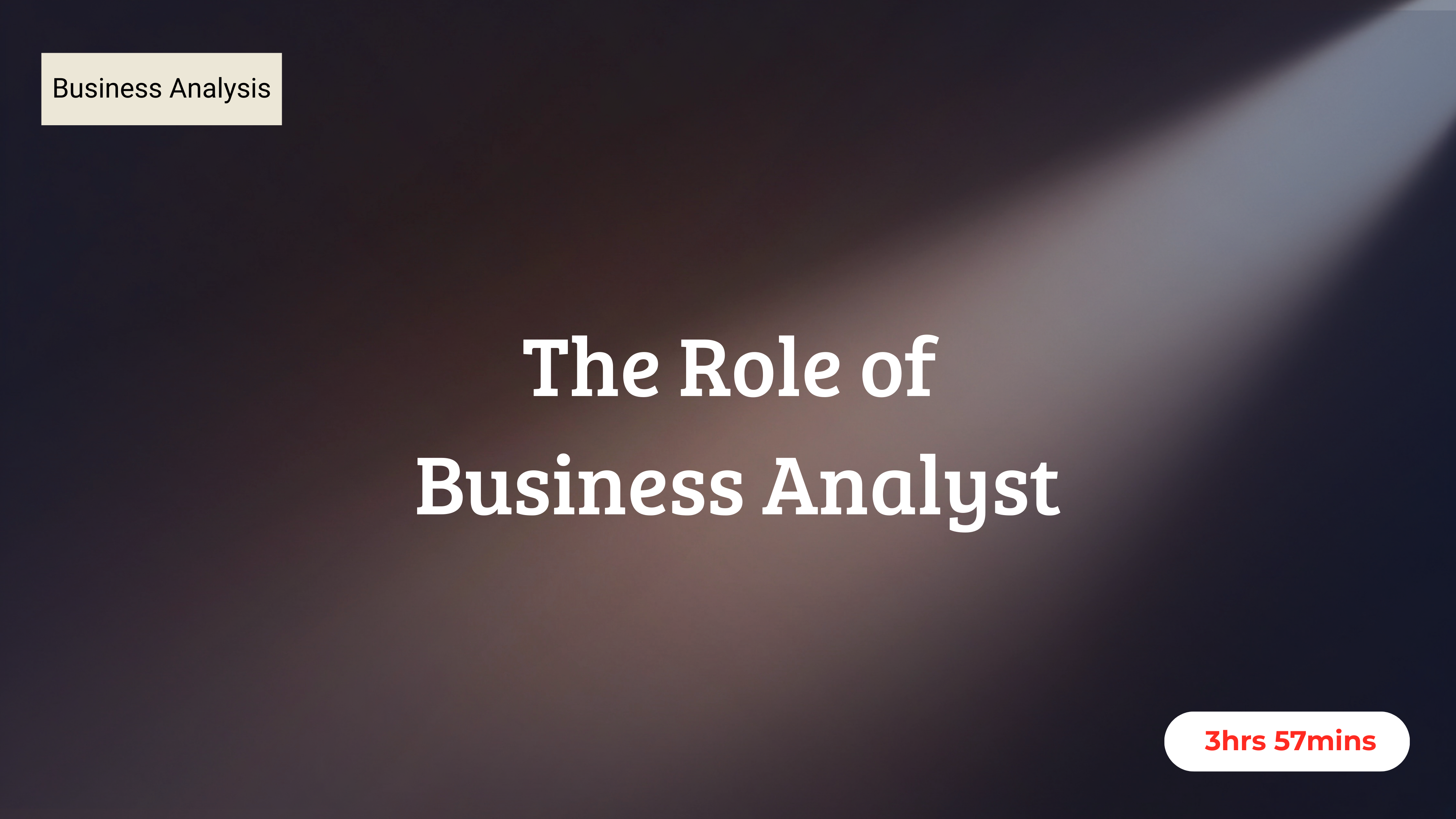 The Role of the Business Analyst