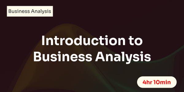 Introduction to Business Analysis